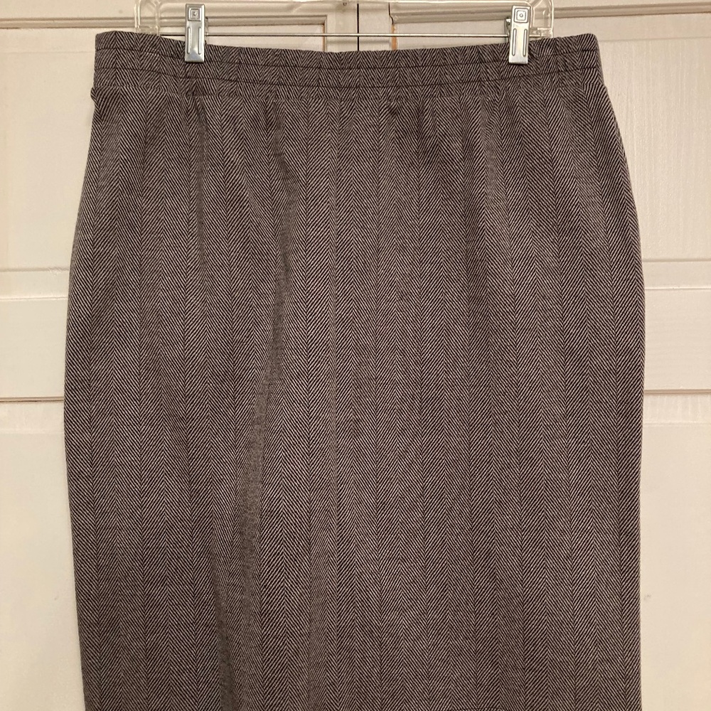 Land End Herringbone Skirt Size Medium